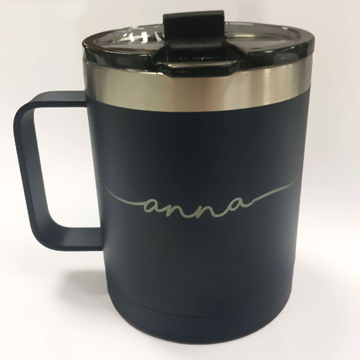 RTIC Custom Laser Engraved 12oz Travel Coffee Mug - Navy